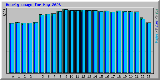 Hourly usage for May 2026